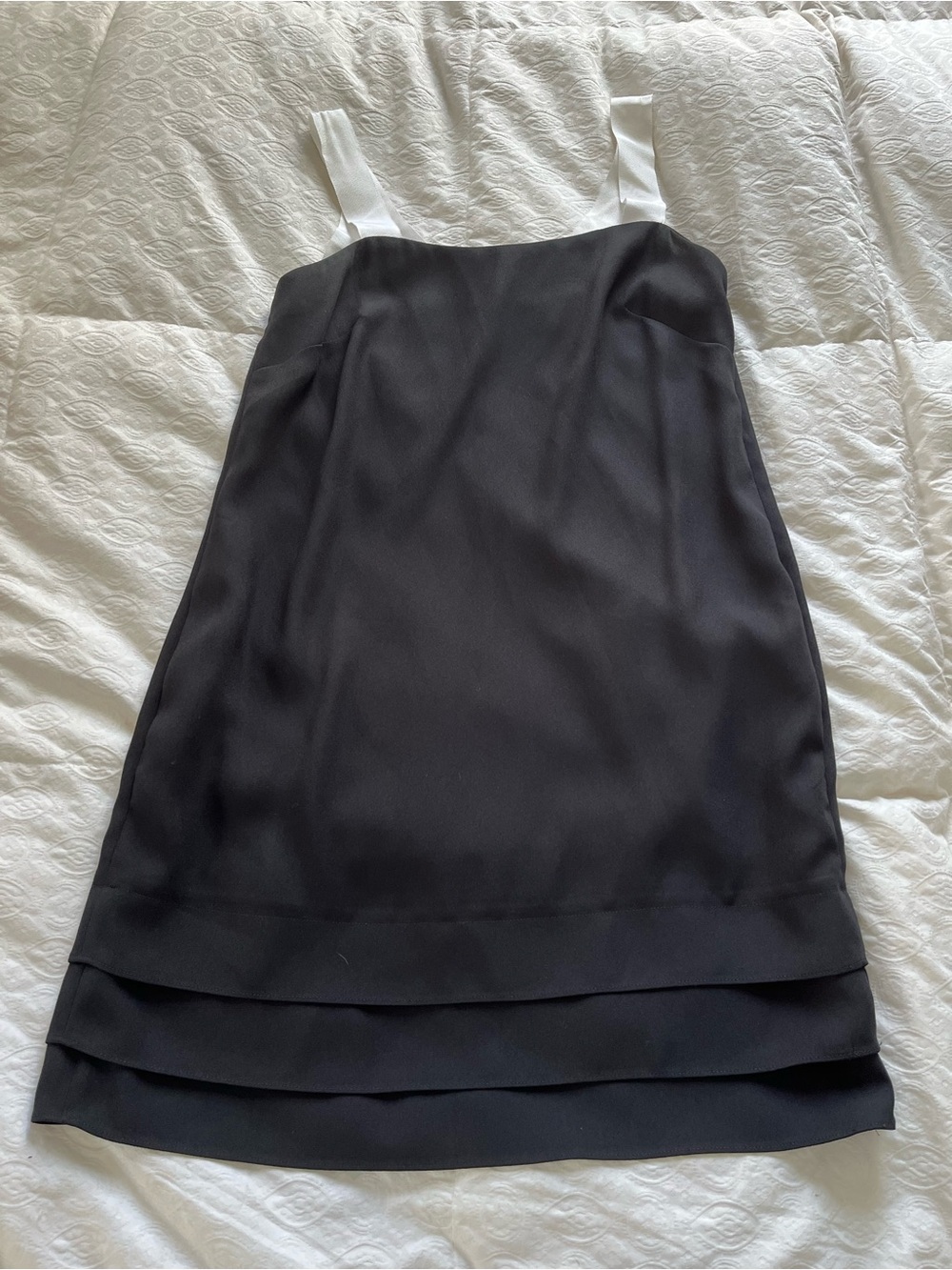 Black Banana Republic Dress with White Straps size 6